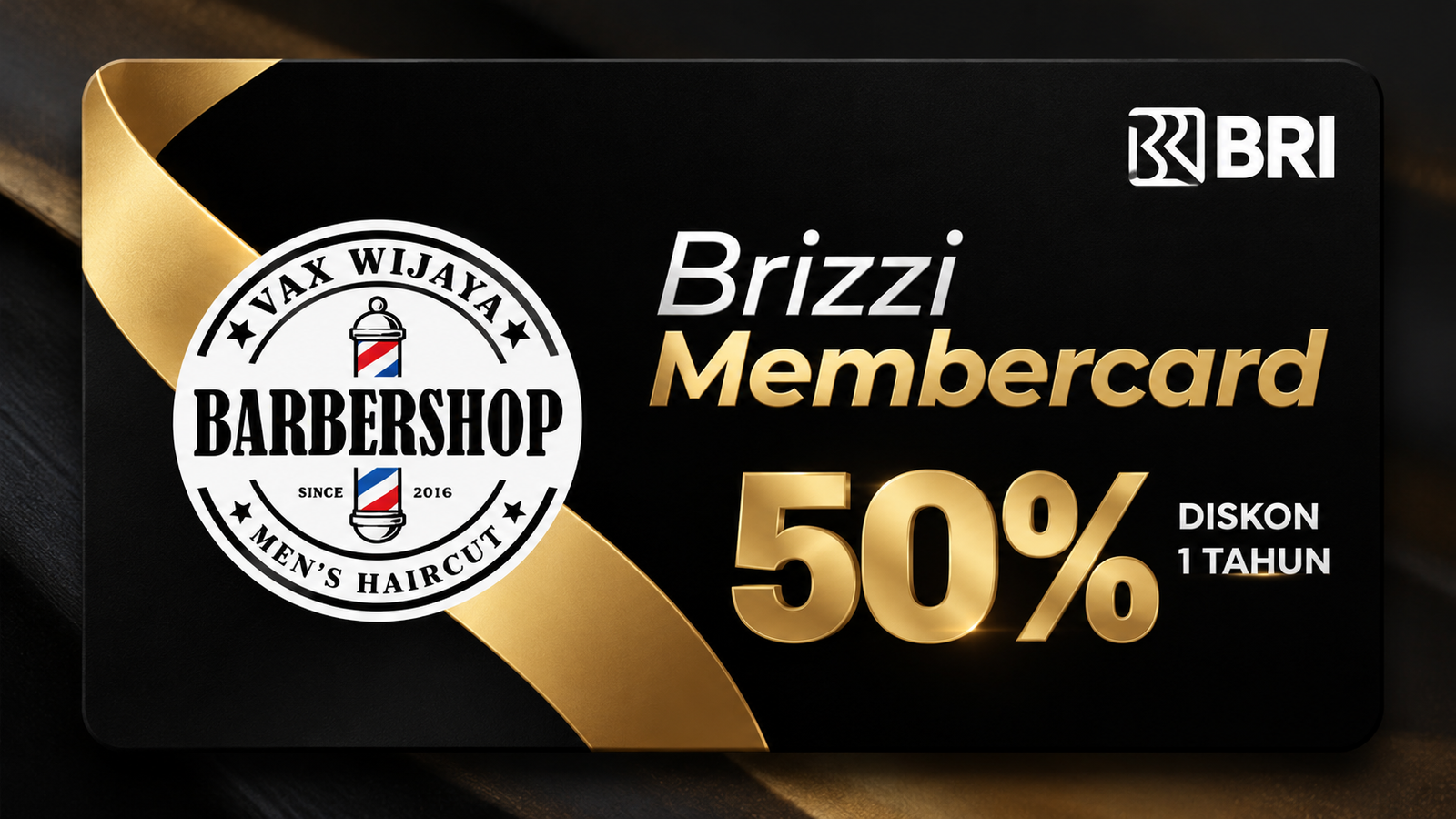 Kartu VAX WIJAYA BRIZZI Membercard dengan diskon 50% selama 1 tahun